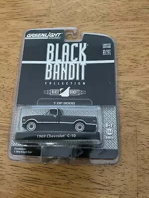 Greenlight BLACK BANDIT 1969 Chevrolet C-10 Limited Edition - RARE UNNUMBERED • $20