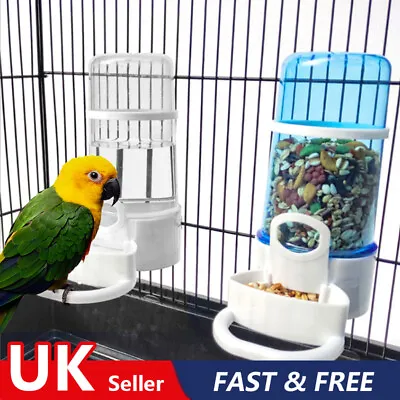 £6.96 • Buy UK Bird's Food Feeder Water Drinker Fountain Cage Budgie Finch Clipper Cockatiel