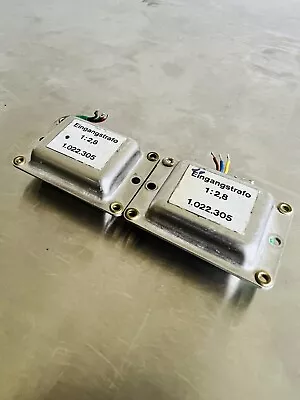 2 X Studer 189 Mic Input Transformers Pair 1.022.305 1:2.8 Vintage EAB Siemens • $250