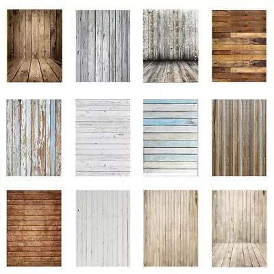 Vinyl Multi-Style Photography Background Photo Props Wood Screen Backdrop USA • $9.49