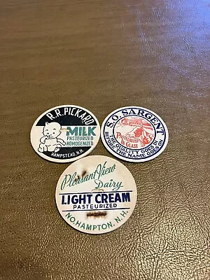Lot Of 3 New Hampshire Milk Caps  • $2