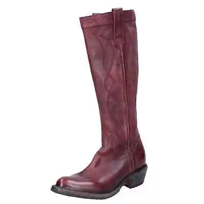 Women's Shoes MOMA 7 (EU 37) Boots Burgundy Leather BD927-37 • $164.90