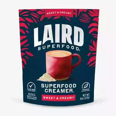 Laird Superfood Non-Dairy Creamer Coconut Powder Coffee GMO + Soy Free Vegan 8oz • £11.95