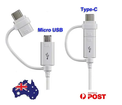 Original Genuine Samsung Data Power Adapter Cable Type-C & Micro USB Combo OZ AU • $12.85