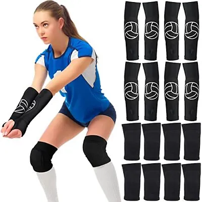 Volleyball Knee Pads And Volleyball Arm Sleeves Volleyball Pads Forearm Elbow Sl • $21.53