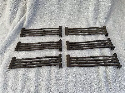 Vintage MARX Roy Rogers Ranch Play Set FENCE 6 Pieces Brown Plastic Free Ship • $19.95