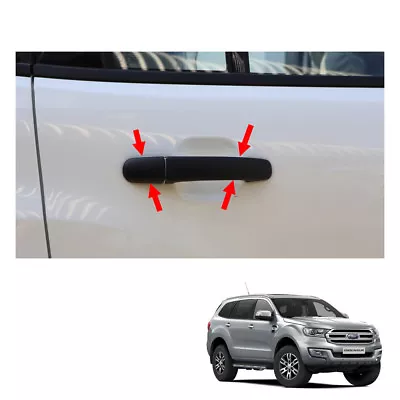 $27.59 • Buy Door Handle Cover Matte Black 8 Pc Fits Ford Everest Endeavour Suv 2015 2017