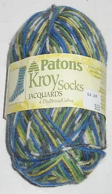 1 New Skein Patons Kroy Socks Jacquards Yarn 50 Grams 192 Yards • $5