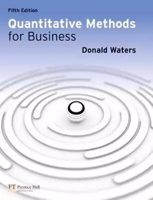 Quantitative Methods For Business By Donald Waters: Used • $18.16