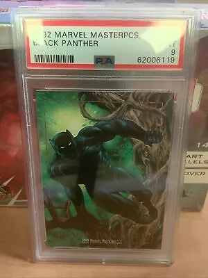 1992 Marvel Masterpieces BLACK PANTHER #4 PSA 9 MINT • $14.72