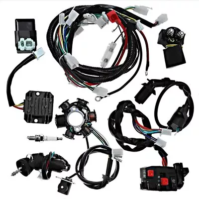 Electric Wiring Harness Loom CDI Magneto Stator GY6 125cc 150cc ATV Quad GO Kart • $69.29