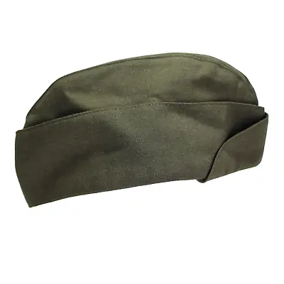 Vintage Marine Corps Garrison Cap Green Wool Serge 6 3/4 USMC Sam Bonk Cover • $19.99