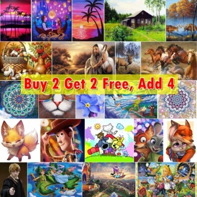 £5.99 • Buy 5D Full Drill Diamond Painting Embroidery Cross Stitch Kits Gift Home Mural