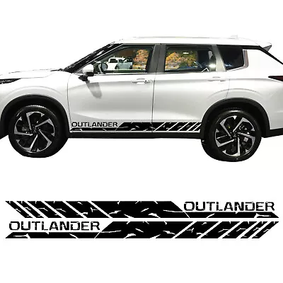 For Mitsubishi Outlander Vinyl Decal Sticker Graphics Kit Sport Side Door 2pcs • $46.20