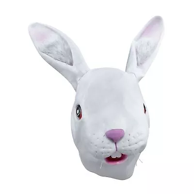 Forum Overhead Easter Bunny Rabbit Animal Mask Unisex Fancy Dress New • £18.99