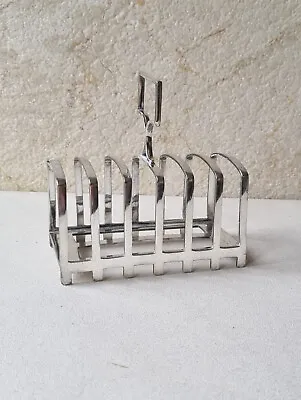 Antique Art Deco James Dixon & Sons Sheffield Silverplate Toast Rack 1920s • $120