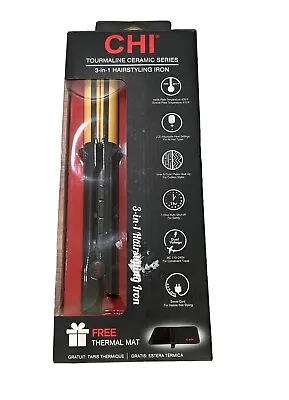 CHI Hair Straightener Tourmaline Ceramic 3-in-1 Styling Iron 1  Open Box • $49.94