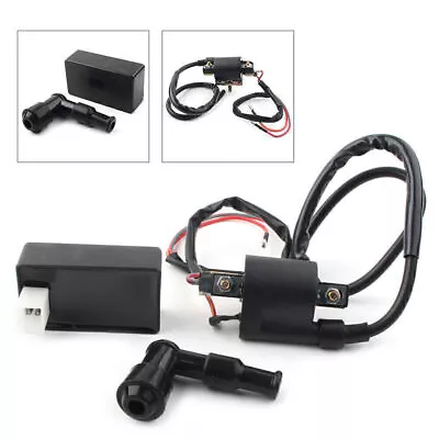 CDI Box & Ignition Coil Quad For ATV Dirt Pit Bike Go Kart 50cc-300cc  DC 4-Pin • $22.80