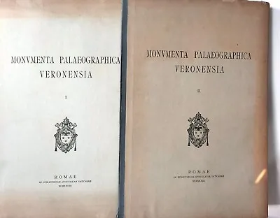 Monuments Paleografici Veronesi Full 2 Booklets 1929 Carusi Lindsay Vatican • $414.05