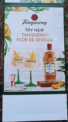10 Brand New Tanqueray Flor De Sevilla Table Talker Tent Cards • £0.99