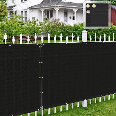 Outdoor Privacy Mesh Fence Screen Cover 4ft 5ft 6ft 8ft Tall Zip-Ties Included • $49.97