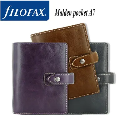 Filofax A5/Personal/Pocket Malden Diary Planner Leather Notebook Organiser #B9 • $99.95