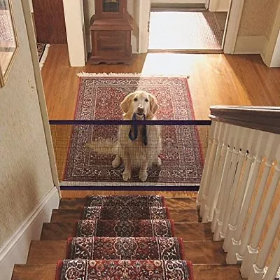 £8.36 • Buy 186*76cm Magic Pet Dog Cat Gate Door Barrier Safe Net Guard Fence Enclosure