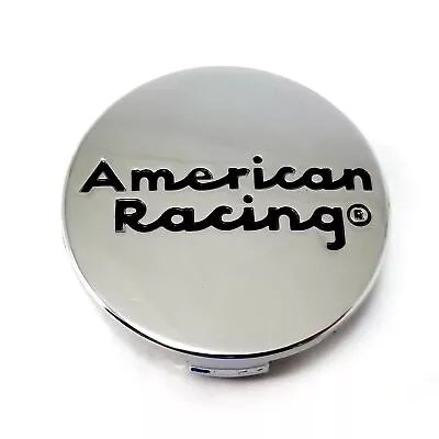 American Racing Chrome Center Hub Cap 2-1/4 OD 5/8 H Snap-In Closed-End 490K57AR • $12.47