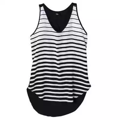 Mossimo Supply Co. Black & White Striped Tank Sleeveless Blouse M • $6