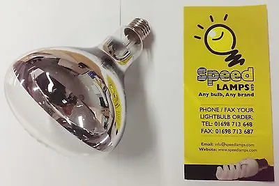 La31 250w 240v Chip Dump Heated Display Gantry Heat Lamp / Bulb E27 Es Screw Fit • £19.95