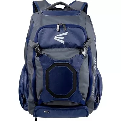 Used Easton Walk-Off NX Elite Bat Bag Backpack Navy Blue $100 1E117 • $59.49