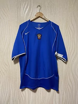RUSSIA 2004 2006 AWAY FOOTBALL SHIRT SOCCER JERSEY NIKE Sz XL MEN BLUE  • $89.99