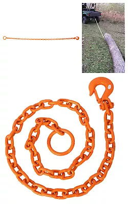 3/8  X 6' Heavy Duty Steel Tow Chain Automotive Truck Lifting Towing Log Chain • $55.99