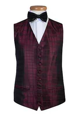 Mens Waistcoat Vest Wedding Formal Bar Cruise Waiters Hotel Work Fancy Dress Top • £9.99