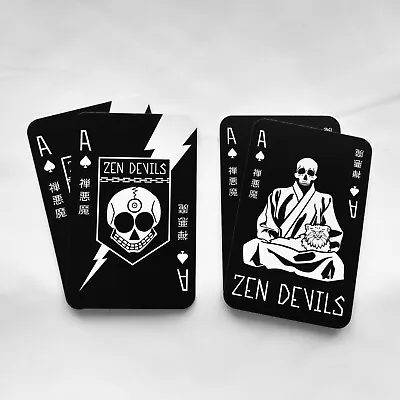 Zen Devils - Ace Death Cards Techwear Warcore Tactical Skull Vietnam War Spades • $3.72