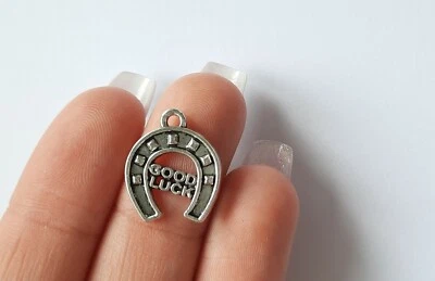 £2.80 • Buy Lucky Horseshoe Charms Pendants For Jewellery Making And Weddings Pack Of 10