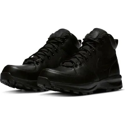 NEW Men's  Nike Manoa Boots Leather Shoes Black Path Manoadome 456975 001 • $99.99