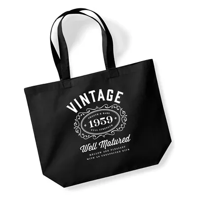 65th Birthday Vintage Gift Women’s Ladies Shopping Bag Present Tote Idea • £9.95