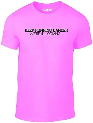 Keep Running Cancer Men's T-Shirt Race For Life Charity Runner London Marathon • £12.99