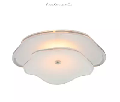 Visual Comfort KS 2064SB-CRE Leighton 14  Wide LED Semi-Flush Ceiling Fixture • $374.99