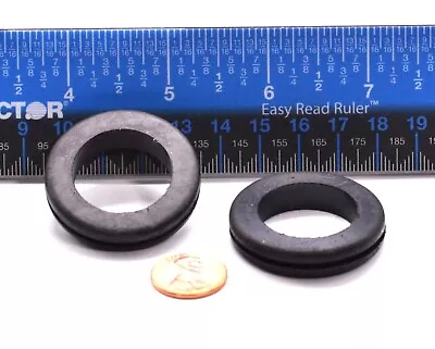 1” ID Rubber Wire Grommets For 1 1/4  Panel Hole W 1/16  Groove Panel Bushings • $10.59