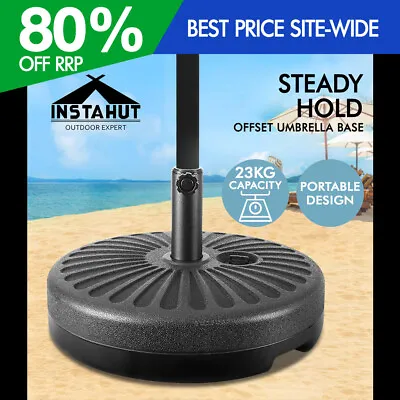 $55.95 • Buy Instahut Outdoor Pole Umbrella Stand Base Pod Sand/Water Patio Cantilever Offset
