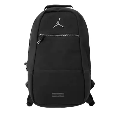 Jordan Collaborator Suede Backpack Nike School Travel Bag 13  Laptop Black • $54.99
