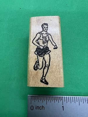 F7 Art Impressions Rubber Stamp Olympian Track Runner • $7.50