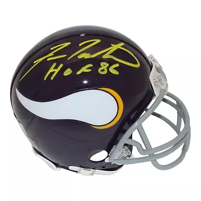 Fran Tarkenton Signed Minnesota Vikings VSR4 TB Mini Helmet Beckett 44017 • $129.99