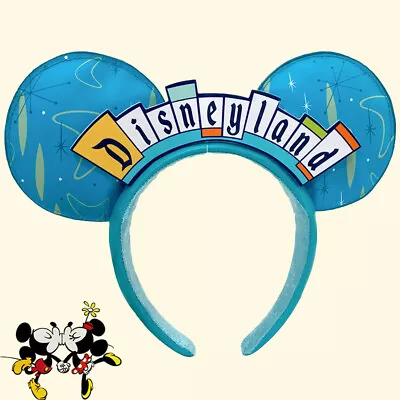 Disneyland Logo Minnie Mouse Ears Party Hairband For Women Girl Blue Headband • $19.71