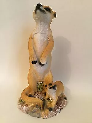 £27 • Buy Meerkat With Pup Figurine / Ornament