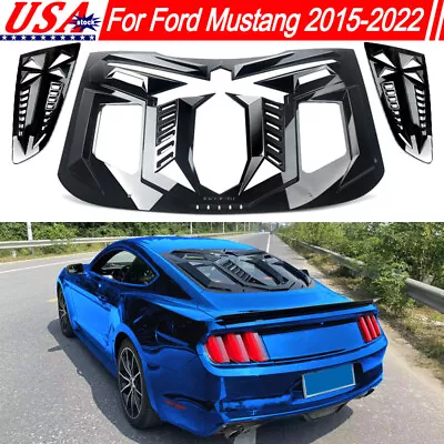 Rear+Side Window Louver Windshield Sun Shade Cover For Ford Mustang 2015-2022 • $1198.99