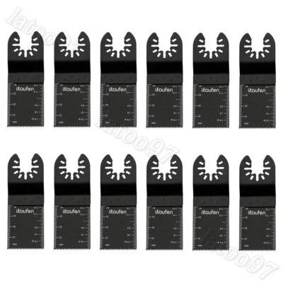 £14.49 • Buy 12/24Pcs Oscillating Multi Tool Saw Blades Set Carbide Blade Wood Metal Cutter