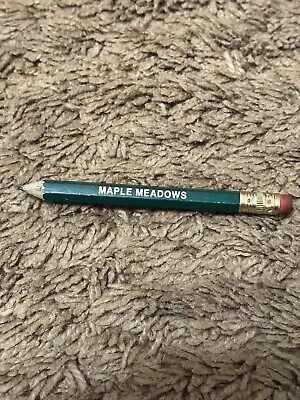 Vintage Sharpened Pencil Maple Meadows Golf Club Green Gold￼ • $6